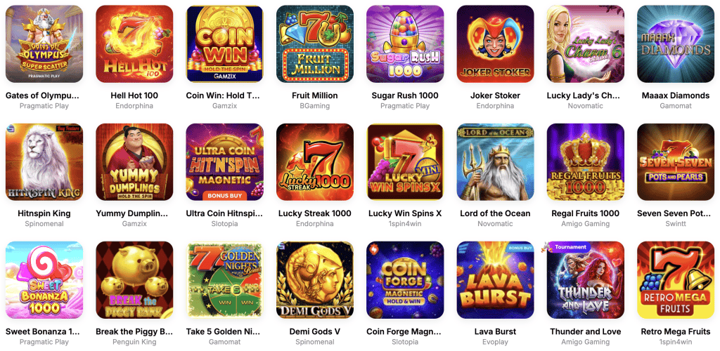 Hitnspin casino žaidimų automatai